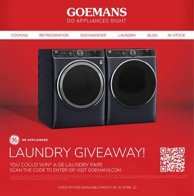 Goemans Appliances Laundry Month