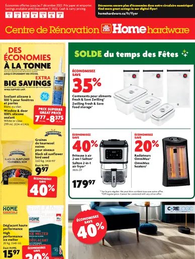 Home Hardware Building Centre Home for the Holidays Sale