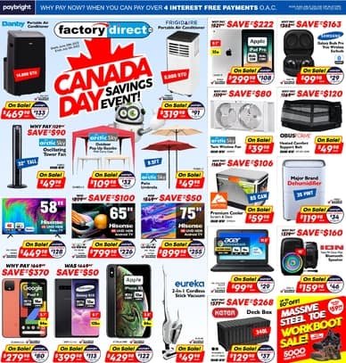 Factory Direct Canada Day Savings Event