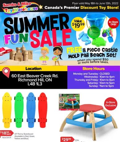 Samko & Miko Toy Warehouse Summer Fun Sale