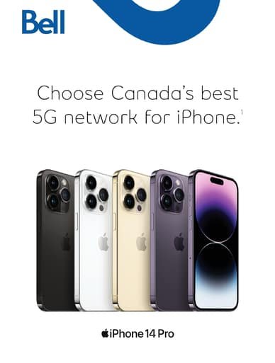 Bell Choose Canada's Best 5G Network for iPhone
