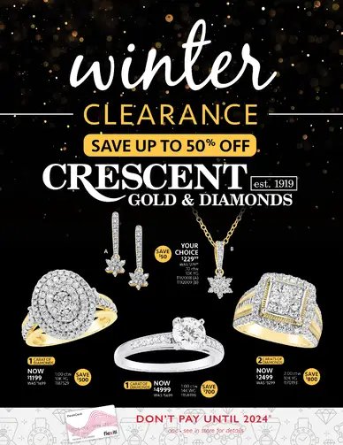 Crescent Gold & Diamonds Winter Clearance