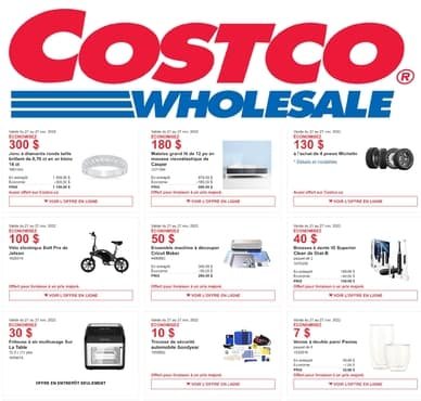 Costco Wholesale Circulaire hebdomadaire