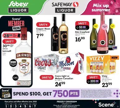 Sobeys/Safeway Liquor Weekly Flyer