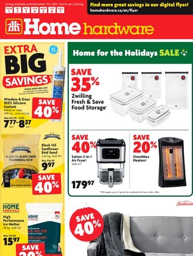 Home Hardware Home for the Holidays Sale