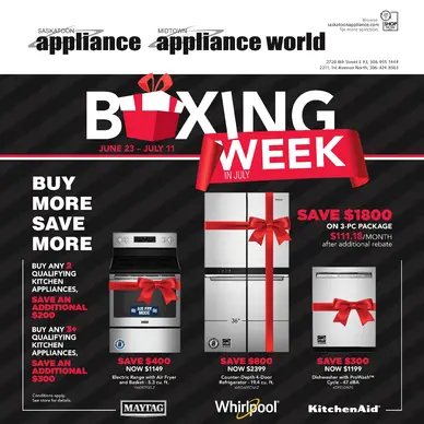 Midtown Appliance World Événement vente en juillet