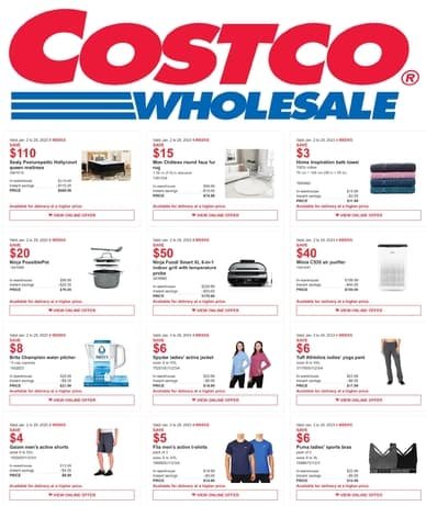 Costco Wholesale Monthly Flyer