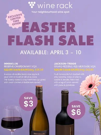 Wine Rack Easter Flash Sale