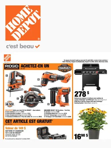 The Home Depot Circulaire hebdomadaire