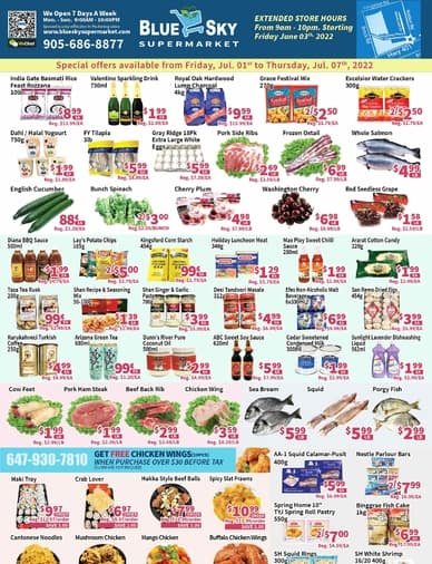 Blue Sky Supermarket Weekly Flyer