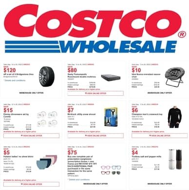Costco Wholesale Circulaire de deux semaines