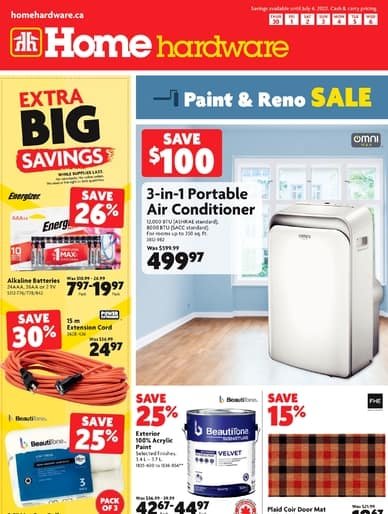 Home Hardware Paint and Reno Sale