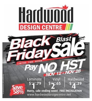 Hardwood Design Centre Monthly Flyer
