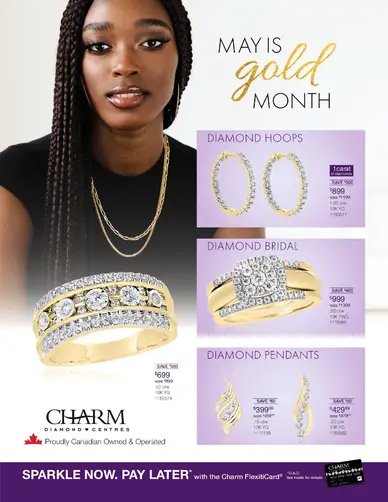 Charm Diamond Centres May is Gold Month
