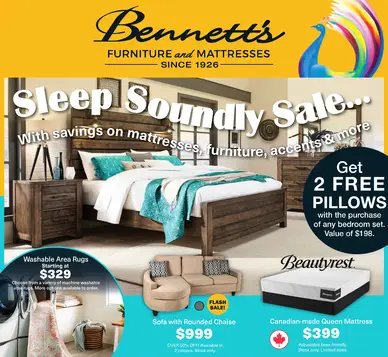 Bennett's Home Furniture and Mattresses Sleep Soundly Sale