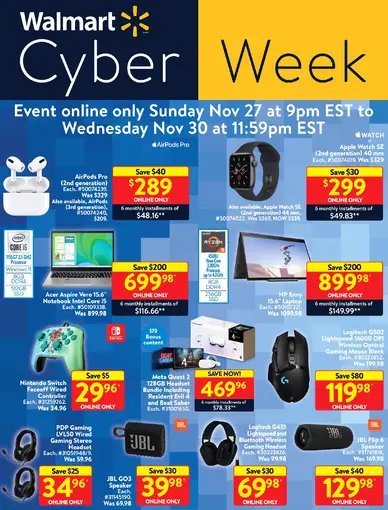 Walmart Cyber Week