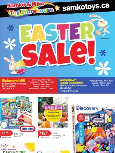 Samko & Miko Toy Warehouse Easter Sale!
