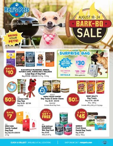Ren's Pets Bark-BQ Sale
