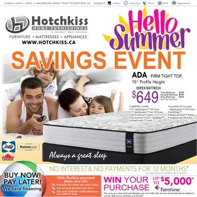 Hotchkiss Home Furnishings Monthly Flyer