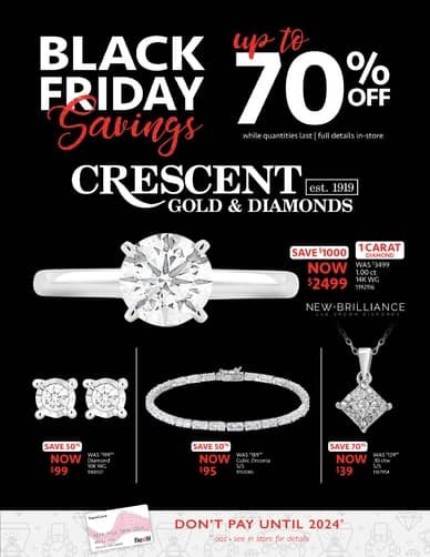 Crescent Gold & Diamonds Black Friday Savings